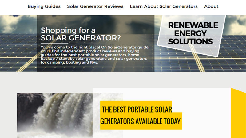Homepage solar